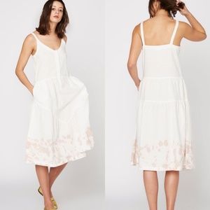 Lacausa Blue Moon Dress.  White/Pink. Size  XS NWT